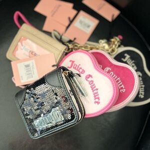 Juicy Couture Pink Heart Coin Purses